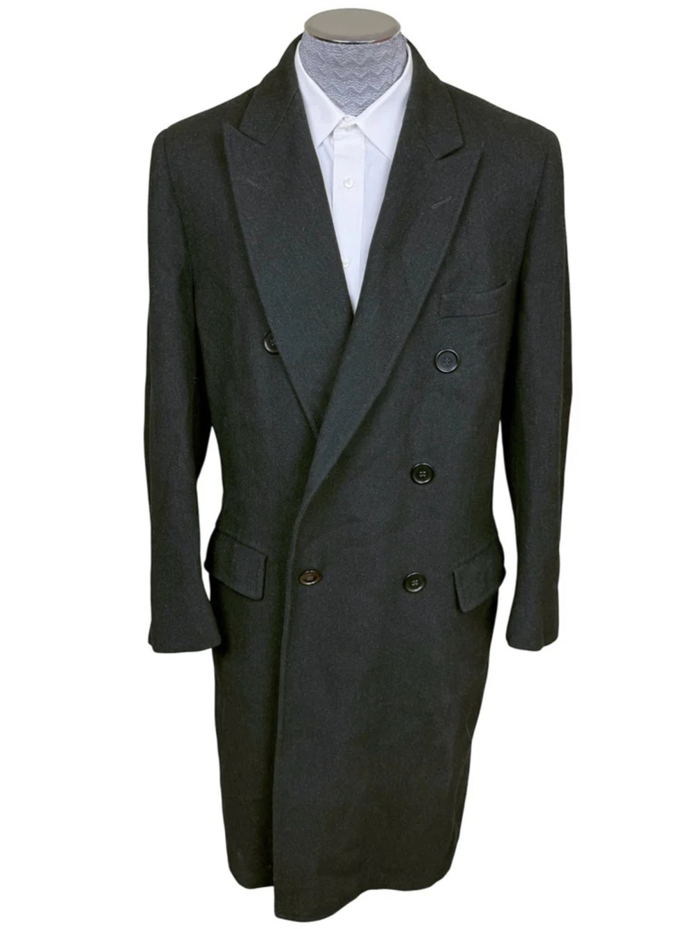 Vintage 1962 Custom Tailored Double Breasted Overcoat